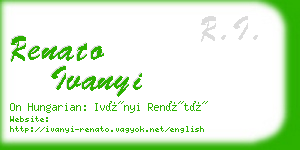 renato ivanyi business card